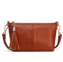 将图片加载到图库查看器,UPDATE - - - - - - 41 2020 Cow Leather Small Shoulder Tassel Bags For Women Crossbody Bags Designer Women Messenger Bags Clutch