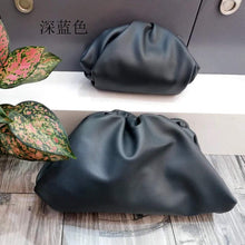 Cargar imagen en el visor de la galería, xyz3 - 2020 Famous Designer Cloudy Clutches Bag for Women Cow Genuine Leather Luxury Pleated Dumpling Bag High Qualit Handbag