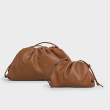 Cargar imagen en el visor de la galería, xyz3 - 2020 Famous Designer Cloudy Clutches Bag for Women Cow Genuine Leather Luxury Pleated Dumpling Bag High Qualit Handbag
