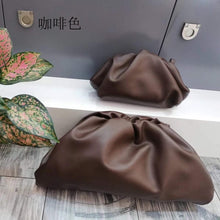 Cargar imagen en el visor de la galería, xyz3 - 2020 Famous Designer Cloudy Clutches Bag for Women Cow Genuine Leather Luxury Pleated Dumpling Bag High Qualit Handbag