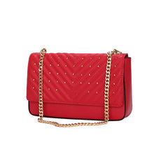 Cargar imagen en el visor de la galería, Black Messenger Bags women Chains Shoulder Bag Diamond lattice luxury Rivet handbags bags designer Female Totes small bolsas