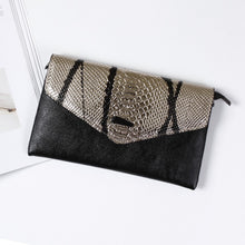 Cargar imagen en el visor de la galería, FUNMARDI Genuine Leather Female Clutch Bag 2019 Luxury Serpentine Leather Envelope Bags For Women Shoulder Bag Clutches WLHB1990