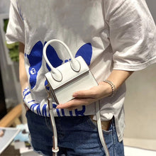 Cargar imagen en el visor de la galería, Mini Small Square Shoulder Bag Crocodile Pattern PU Leather Handbag Postmen Top Candy Color Handle Bags Ladies Fashion Purse