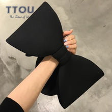 Cargar imagen en el visor de la galería, TTOU Fashion Elegant Women Handbags Bow Clutches Bag Ladies Party Wedding Clutches Black Handbag Shoulder Bag Christmas Brand