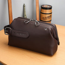 Cargar imagen en el visor de la galería, Famous brand design men Mobile phone bag Men's clutch bag large-capacity business casual clutch bag Faux suede leather handbag
