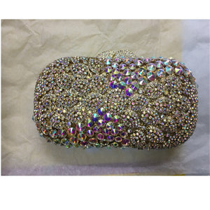 Fashion 2020 Newest Crystal Diamond Chain Evening Bag Rhinestone Evening Bags Clutches for Women Bridal Wedding Elegant Party