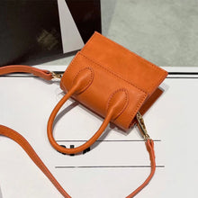 Cargar imagen en el visor de la galería, Mini Small Square Shoulder Bag Crocodile Pattern PU Leather Handbag Postmen Top Candy Color Handle Bags Ladies Fashion Purse
