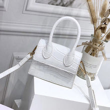 Cargar imagen en el visor de la galería, Mini Small Square Shoulder Bag Crocodile Pattern PU Leather Handbag Postmen Top Candy Color Handle Bags Ladies Fashion Purse
