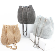 Carregar imagem no visualizador da galeria, SEKUSA clutch evening bag luxury women bag shoulder handbags diamond bags lady wedding party pouch small bag satin totes bolsa f
