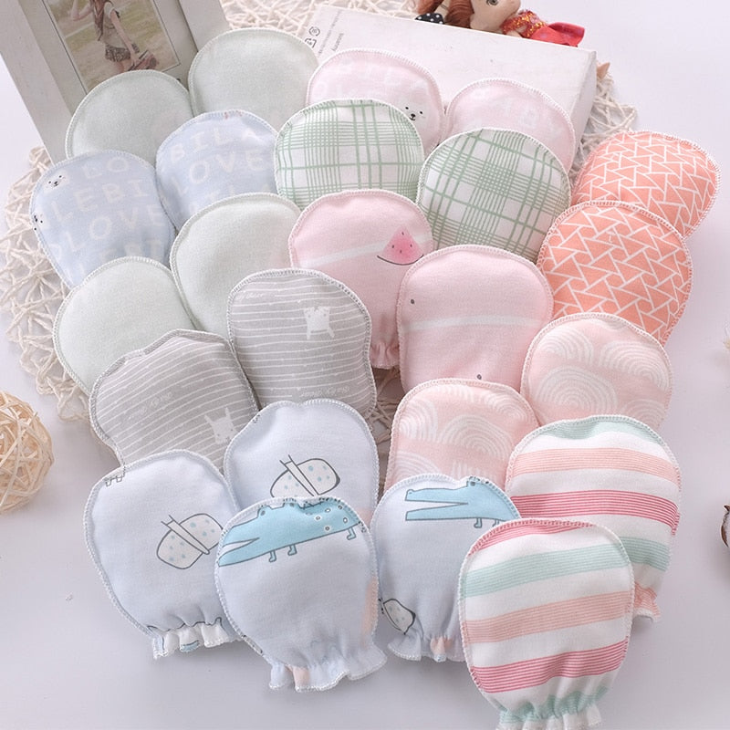 Halilo Baby Anti Scratching Gloves Newborn Protection Face Cotton Scratch Mittens Boys Girls Hand Gloves Cotton Handschoen 0-6M