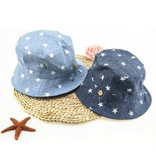 Carregar imagem no visualizador da galeria, Soft Cotton Summer Baby Sun Hat Infant Boys Girls Bucket Hat Denim Cotton Toddler Kids Tractor Cap
