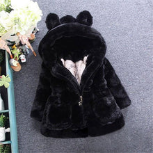 将图片加载到图库查看器，Baby Girls Jacket Kids Boys Fashion Coats Artificial Fur Warm Hooded Autumn Winter Girls Infant Clothing Children&#39;s Jacket
