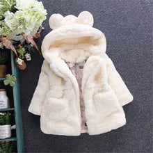 将图片加载到图库查看器，Baby Girls Jacket Kids Boys Fashion Coats Artificial Fur Warm Hooded Autumn Winter Girls Infant Clothing Children&#39;s Jacket
