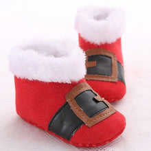 Cargar imagen en el visor de la galería, 2020 New Christmas Baby Shoes Baby Boys Girls Winter Warm Santa Claus First Walkers Cute Xmas Baby Boots DS9
