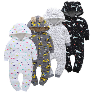 2020 Spring And Autumn newborn baby boys girls warm clothing long sleeved mother children romper cotton kids  Garments