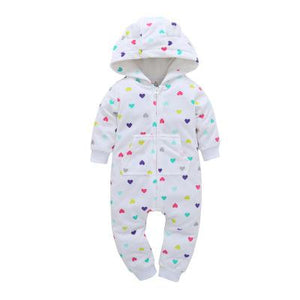 2020 Spring And Autumn newborn baby boys girls warm clothing long sleeved mother children romper cotton kids  Garments