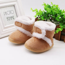 Carregar imagem no visualizador da galeria, Warm Newborn Toddler Boots Winter First Walkers baby Girls Boys Shoes Soft Sole Fur Snow Booties for 0-18M
