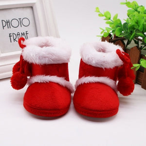 Warm Newborn Toddler Boots Winter First Walkers baby Girls Boys Shoes Soft Sole Fur Snow Booties for 0-18M