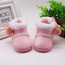 Carregar imagem no visualizador da galeria, Warm Newborn Toddler Boots Winter First Walkers baby Girls Boys Shoes Soft Sole Fur Snow Booties for 0-18M
