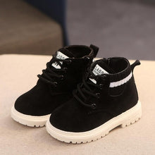 Cargar imagen en el visor de la galería, Children Casual Shoes Autumn Winter Martin Boots Boys Shoes Fashion Leather Soft Antislip Girls Boots 21-30 Sport Running Shoes
