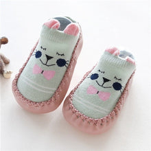 Carregar imagem no visualizador da galeria, Infant Baby Socks With Rubber Soles Newborn Baby Girls Boys Shoes Autumn Baby Floor Socks Anti Slip Soft Sole Sock
