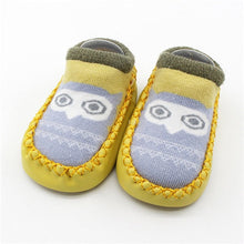 Carregar imagem no visualizador da galeria, Infant Baby Socks With Rubber Soles Newborn Baby Girls Boys Shoes Autumn Baby Floor Socks Anti Slip Soft Sole Sock
