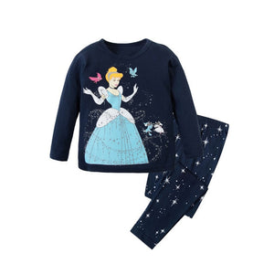 Children Clothing Set Boys Cartoon Sleepwear Kids Super Hero Pajamas Baby Long Sleeve Pijama Girls Unicorn Homewear