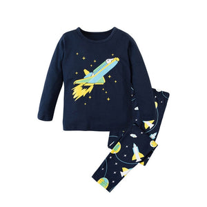 Children Clothing Set Boys Cartoon Sleepwear Kids Super Hero Pajamas Baby Long Sleeve Pijama Girls Unicorn Homewear