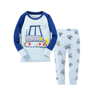 Children Clothing Set Boys Cartoon Sleepwear Kids Super Hero Pajamas Baby Long Sleeve Pijama Girls Unicorn Homewear