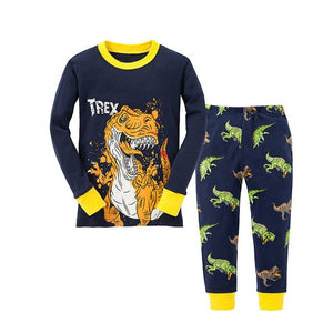 Children Clothing Set Boys Cartoon Sleepwear Kids Super Hero Pajamas Baby Long Sleeve Pijama Girls Unicorn Homewear