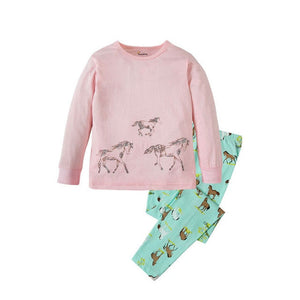 Children Clothing Set Boys Cartoon Sleepwear Kids Super Hero Pajamas Baby Long Sleeve Pijama Girls Unicorn Homewear