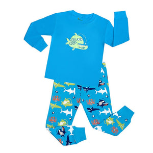 Children Clothing Set Boys Cartoon Sleepwear Kids Super Hero Pajamas Baby Long Sleeve Pijama Girls Unicorn Homewear