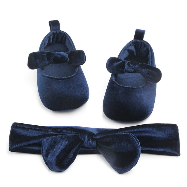 0-18M Princess Newborn Infant Baby Girls Shoes Velvet Red Christmas Baby Shoes Bow First Walkers