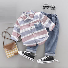 Cargar imagen en el visor de la galería, Fall baby boys girls clothing set T-shirt tops pant tracksuits for newborn baby boy girls outfits Pullover overalls clothes sets
