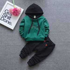 Fall baby boys girls clothing set T-shirt tops pant tracksuits for newborn baby boy girls outfits Pullover overalls clothes sets