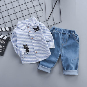 Fall baby boys girls clothing set T-shirt tops pant tracksuits for newborn baby boy girls outfits Pullover overalls clothes sets