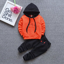 Cargar imagen en el visor de la galería, Fall baby boys girls clothing set T-shirt tops pant tracksuits for newborn baby boy girls outfits Pullover overalls clothes sets
