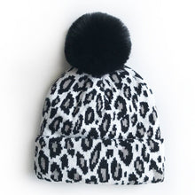 Carregar imagem no visualizador da galeria, Matching Family Outfits Leopard Children Hats Mother Kids Hats Winter Kids Caps Warm Photography Props Girls Hats Boys Clothing
