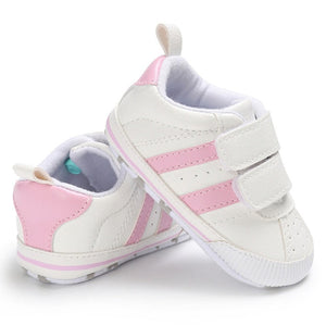 Infant Toddler Soft Sole Hook Loop Prewalker Sneakers Baby Boy Girl Crib Shoes Newborn to 18 Months