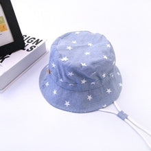 Carregar imagem no visualizador da galeria, Soft Cotton Summer Baby Sun Hat Infant Boys Girls Bucket Hat Denim Cotton Toddler Kids Tractor Cap
