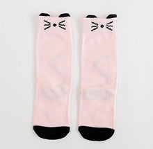 将图片加载到图库查看器，Baby Girls sock knee high Fox Cotton Cute Little Character Knee Socks Kid Clothing unisex Toddler Boot Socks Cartoon
