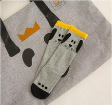 将图片加载到图库查看器，Baby Girls sock knee high Fox Cotton Cute Little Character Knee Socks Kid Clothing unisex Toddler Boot Socks Cartoon
