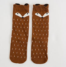 将图片加载到图库查看器，Baby Girls sock knee high Fox Cotton Cute Little Character Knee Socks Kid Clothing unisex Toddler Boot Socks Cartoon
