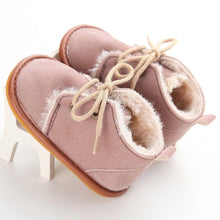 Carregar imagem no visualizador da galeria, Newborn Baby Winter Boots Infant Girls Boys Baby Snow Booties Toddler Fur Warm Boots arrival Style Little Kids Strappy Shoes
