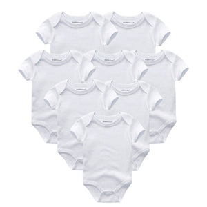 8 PCS/LOT Short Sleeve Baby Rompers 100%Cotton overalls Newborn clothes Roupas de bebe boys girls jumpsuit&clothing