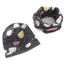 Carregar imagem no visualizador da galeria, New Fashion Baby Cap Set Cartoon Owl Stars Baby Head Cover Spring Warm Neck Collar Kids Beanies Sets Cotton Children Hats Scarf
