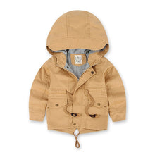 Cargar imagen en el visor de la galería, Children Winter Fleece Outdoor Jackets for Boys Hooded Warm Kids Boy Outerwear Windbreaker Autumn Casual Baby Boy Coats Clothing
