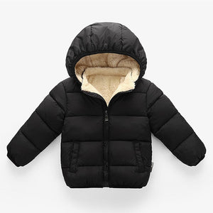 Children Winter Fleece Outdoor Jackets for Boys Hooded Warm Kids Boy Outerwear Windbreaker Autumn Casual Baby Boy Coats Clothing