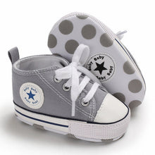 将图片加载到图库查看器，Baby Canvas Classic Sports Sneakers Newborn Baby Boys Girls Print Star First Walkers Shoes Infant Toddler Anti-slip Baby Shoes
