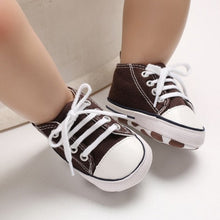 Carregar imagem no visualizador da galeria, New  Baby Canvas Sneaker For Newborn Sport Shoes For Baby Boys Girls Infant Toddler Soft Bottom Anti-slip First Walkers 0-18 M
